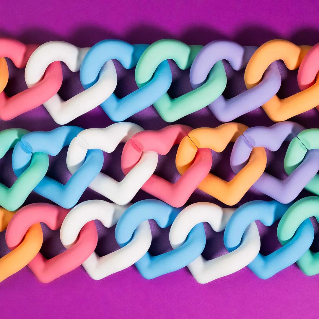 Multicoloured Heart Strap Set - Image 3