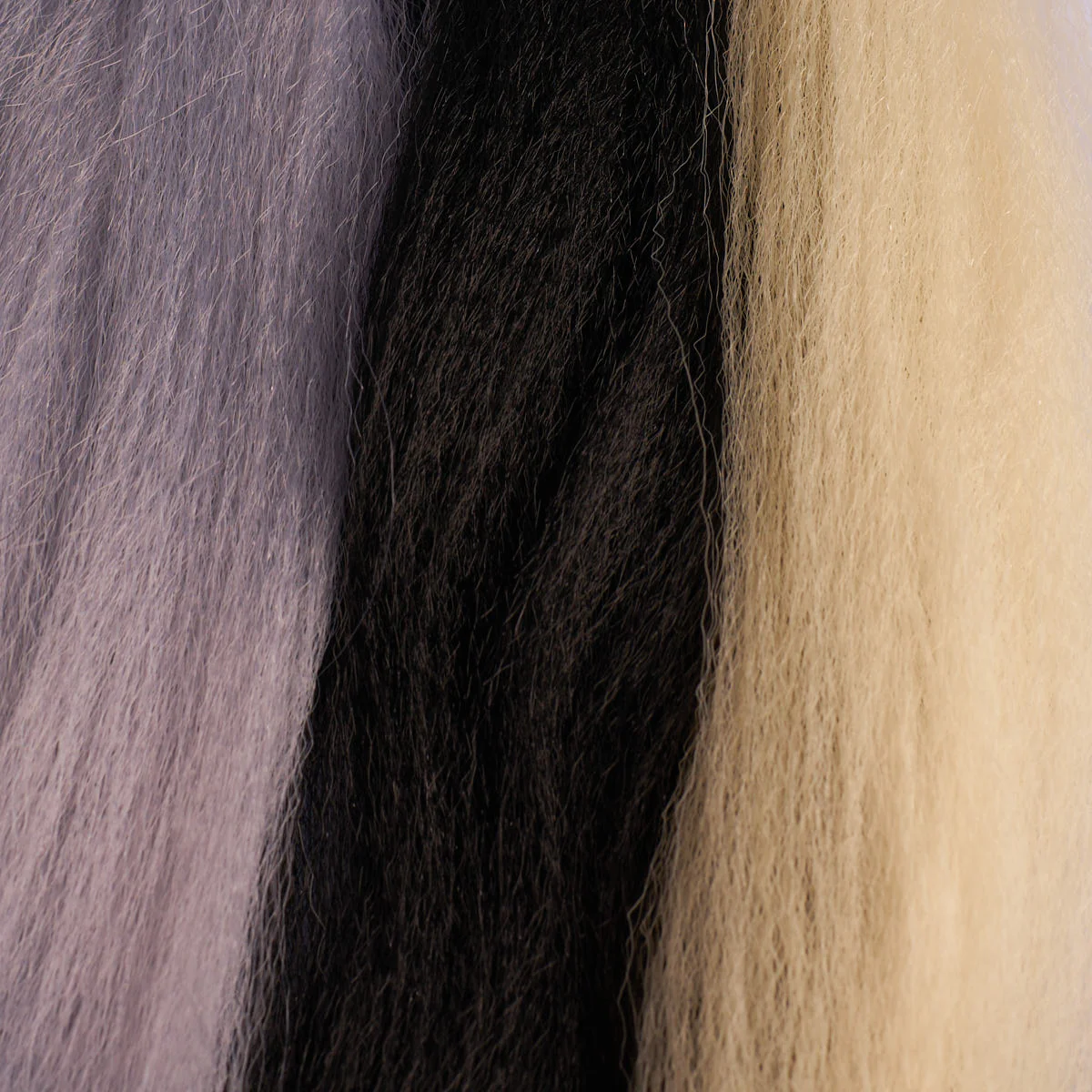 Black, Grey & Blonde Synthetic Jumbo Braid - Image 5