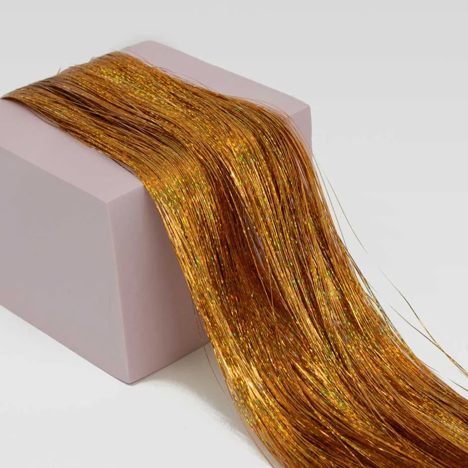 Copper Gold Hair Tinsel - Image 3