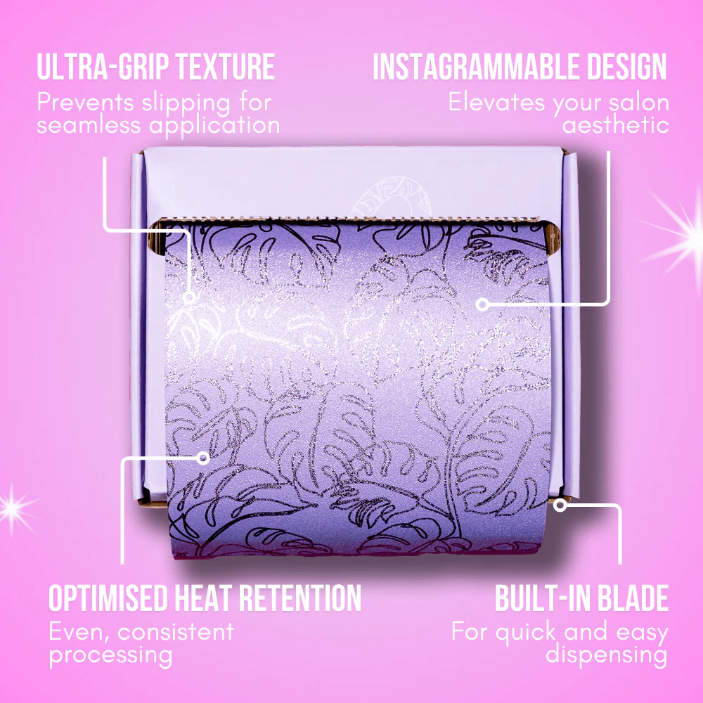 Lilac Leaf Foil On A Roll - Image 3