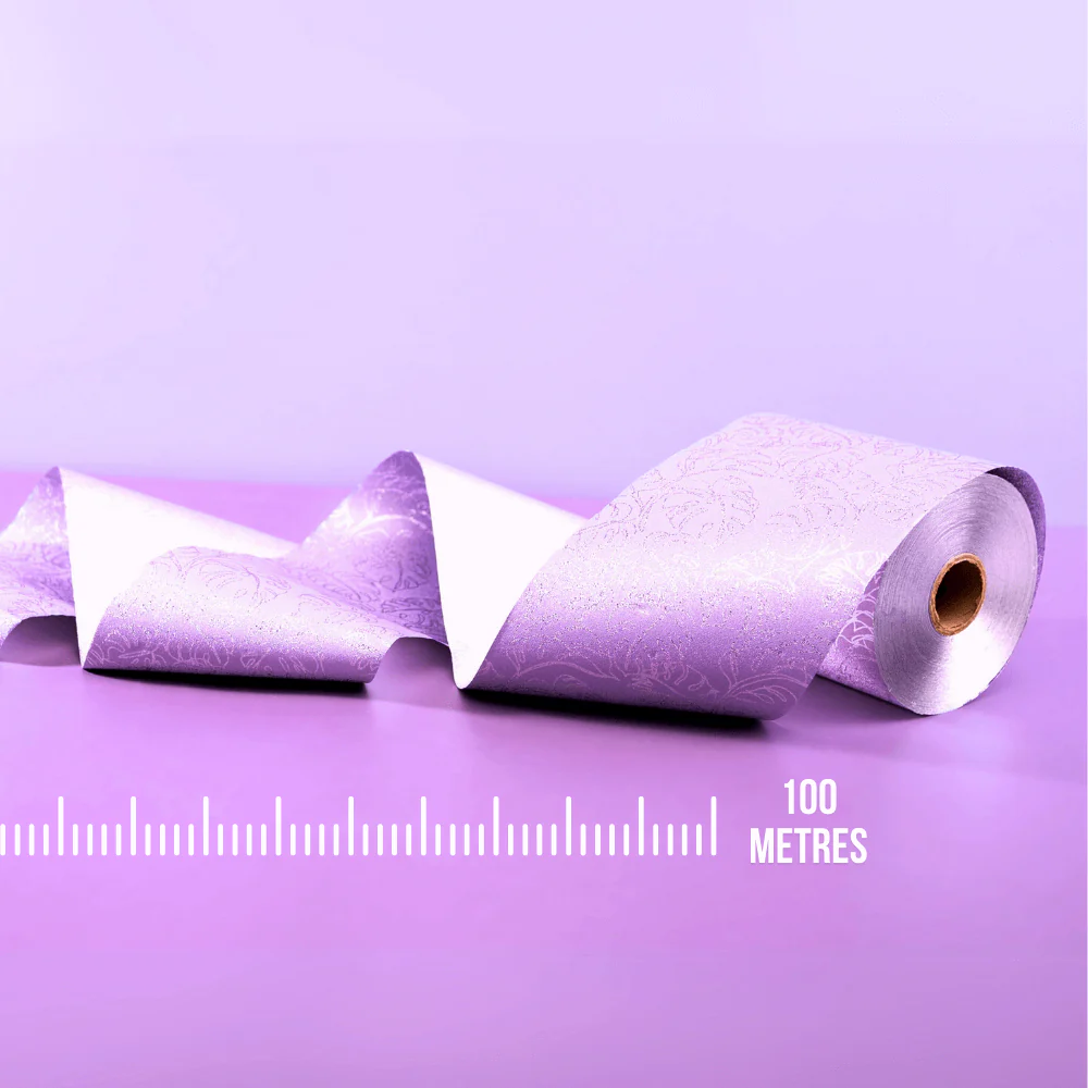 Lilac Leaf Foil On A Roll - Image 6