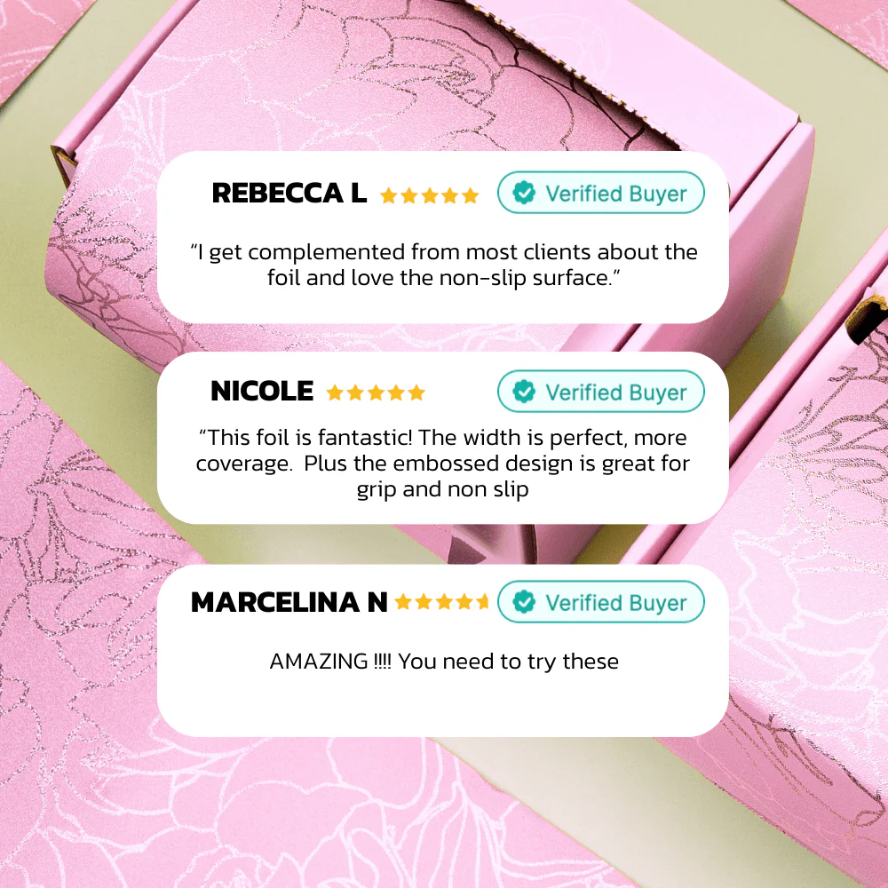 Pink Floral Foil On A Roll - Image 5