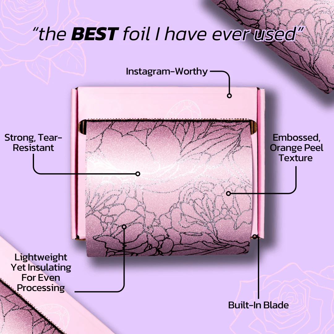 Pink Floral Foil On A Roll - Image 4