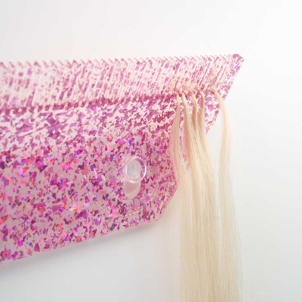 Purple Glitter Hair Extension Holder - Image 4