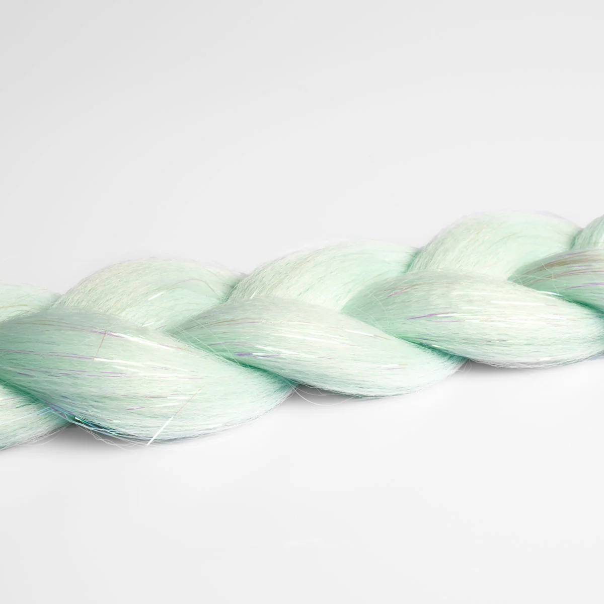 Turquoise & Tinsel Synthetic Jumbo Braid - Image 4